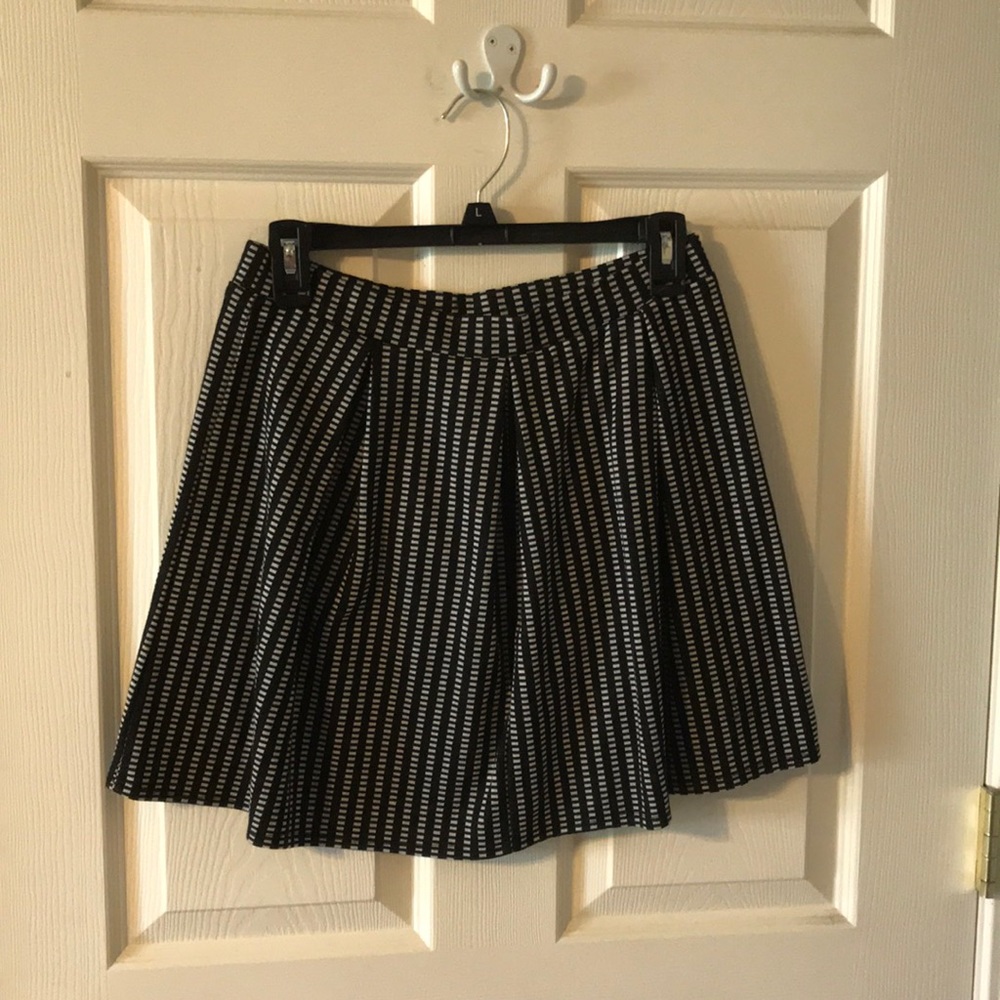 Black and White Flare Skirt